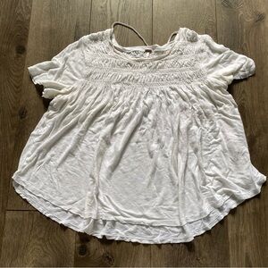 Free people white flowy top